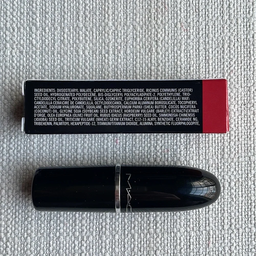 MAC 510 lady bug lustreglass sheer shine lipstick